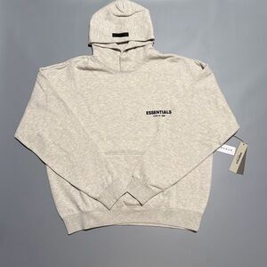 Essentials Fear Of God Light Gray / Oat Hoodie